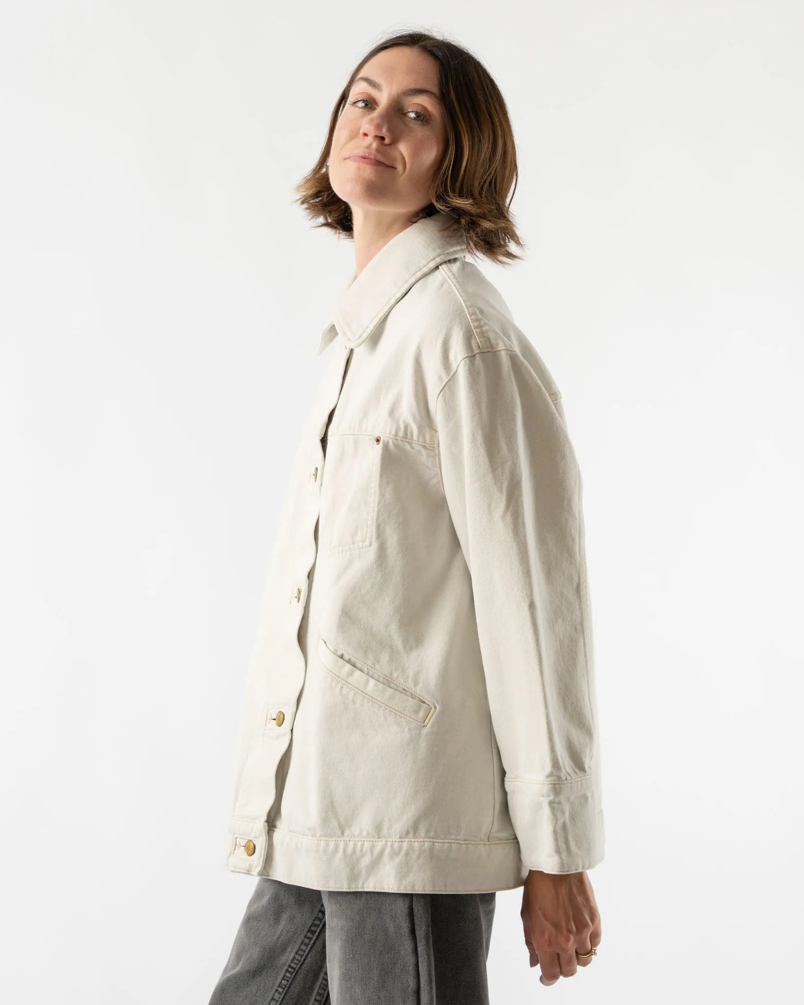 B Sides Clé Jacket in Tile White