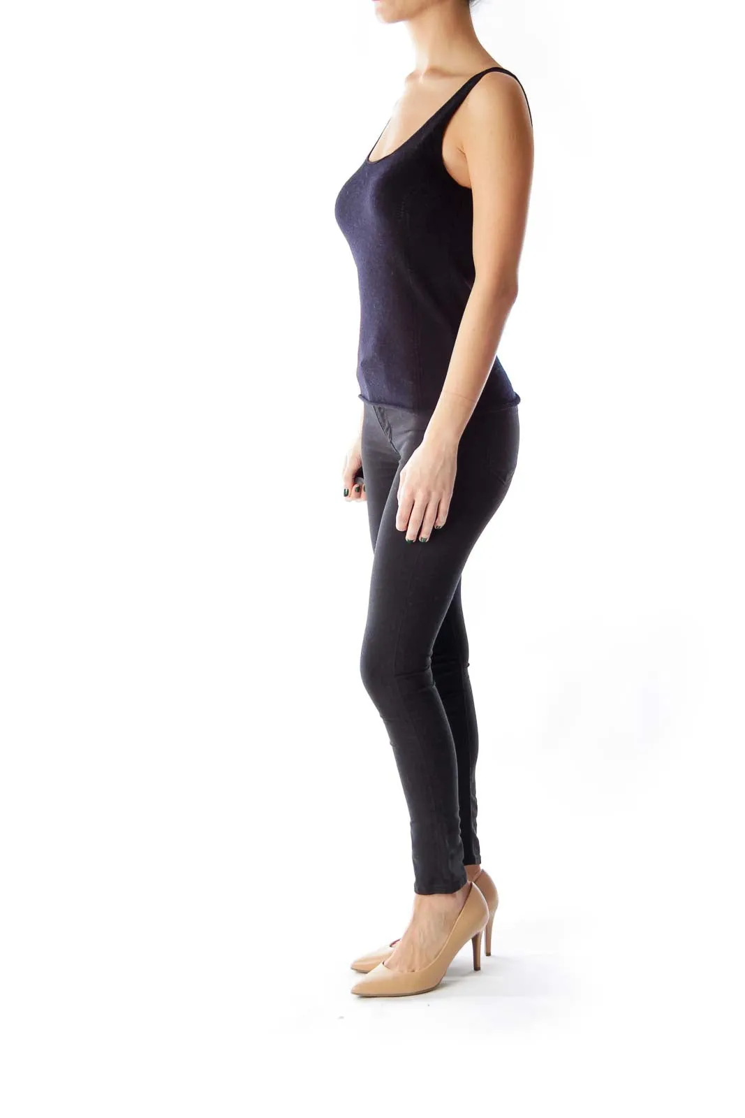 Black Merino Tank Top