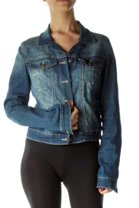 Blue Dark Denim Jacket