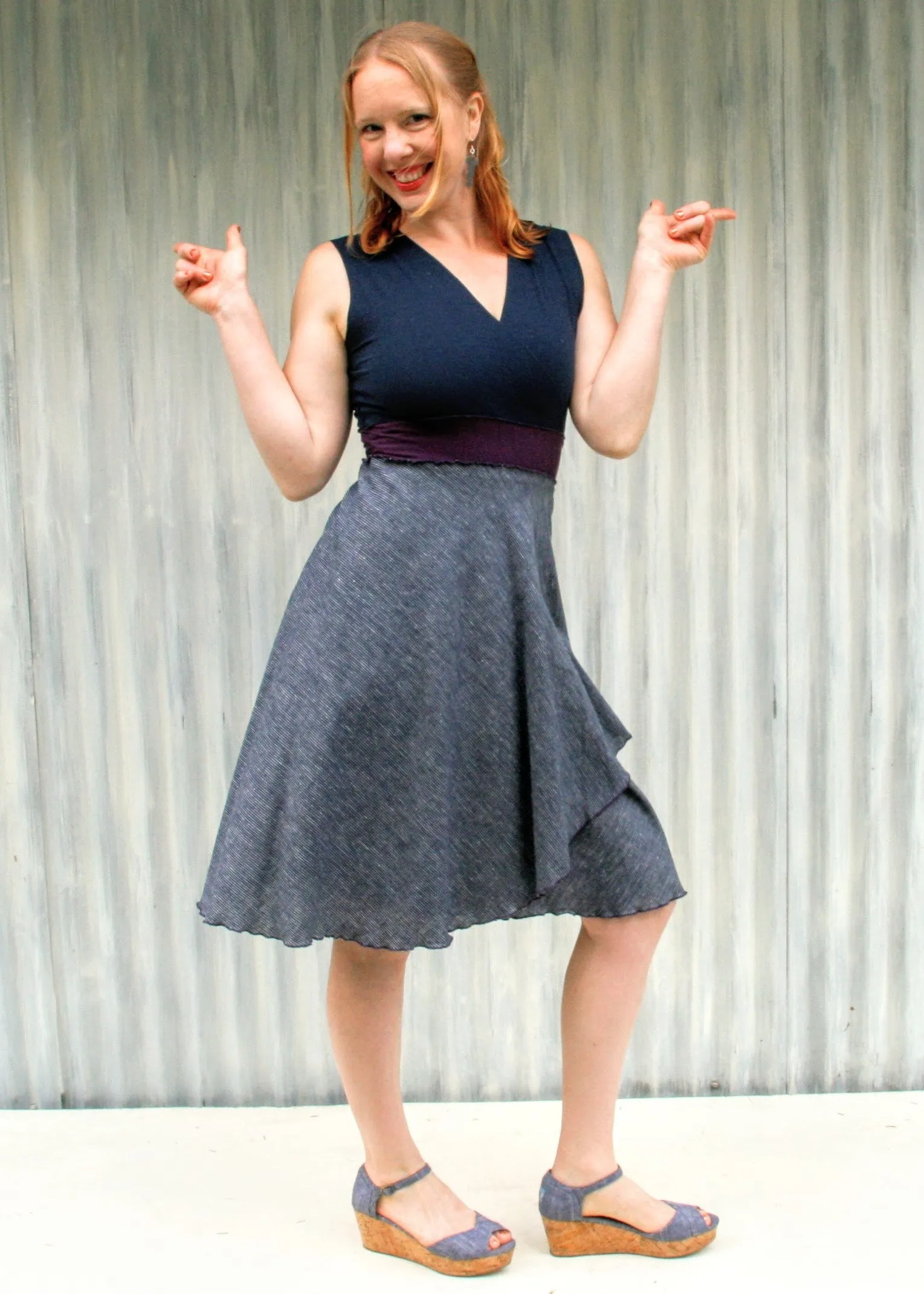 Blueberry Wrap Dress