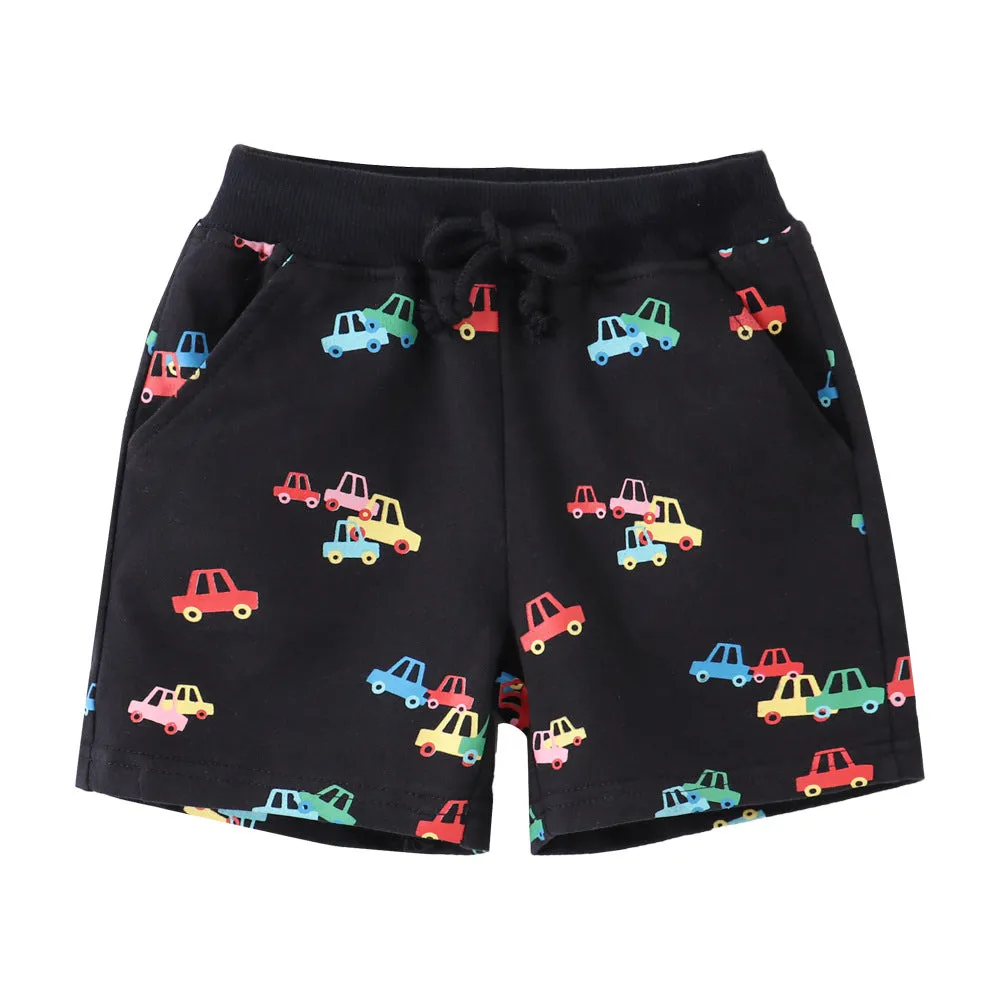 Car Print Summer Shorts