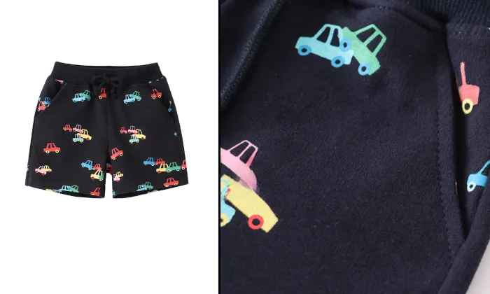 Car Print Summer Shorts