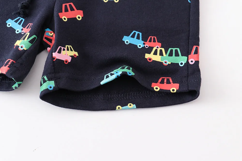 Car Print Summer Shorts