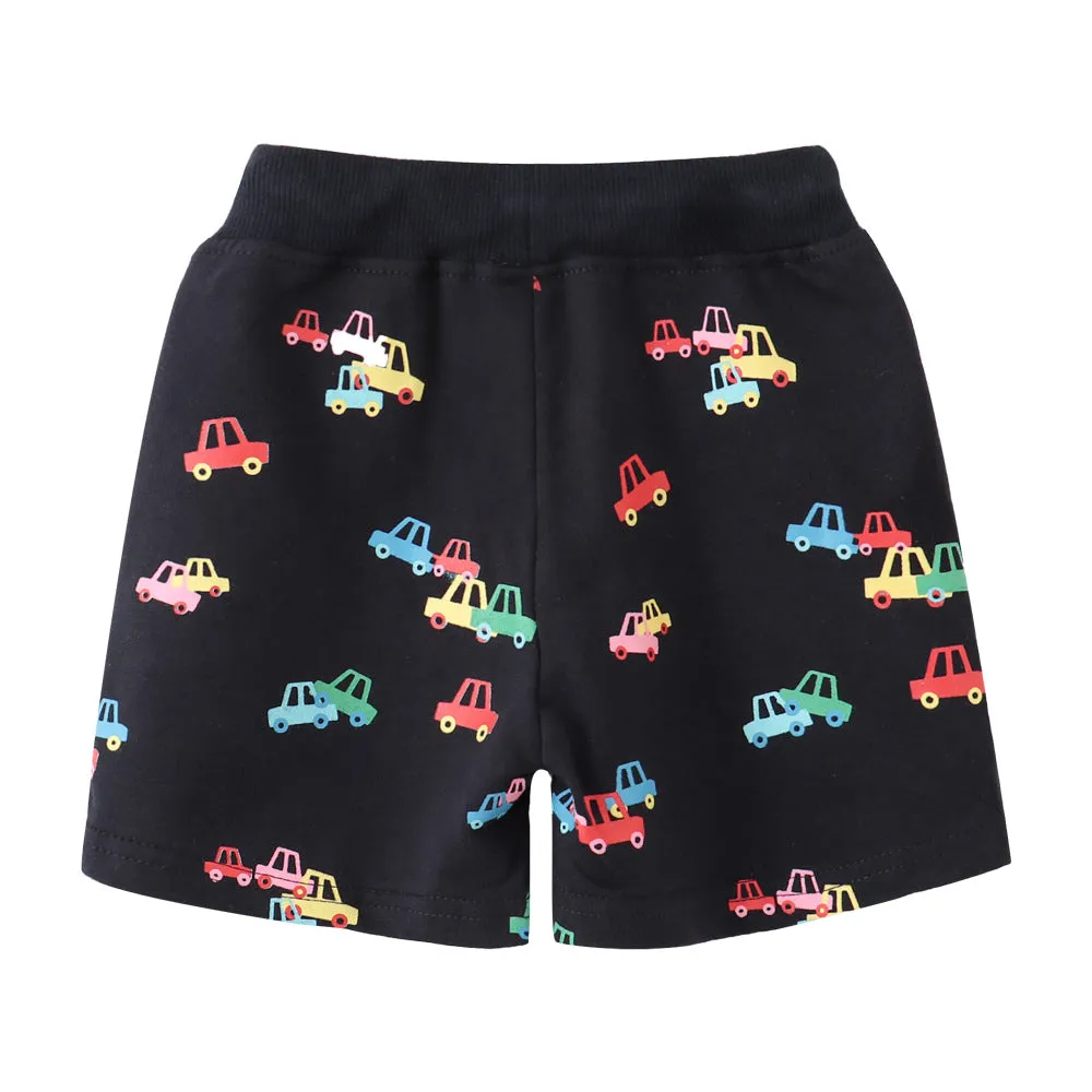 Car Print Summer Shorts