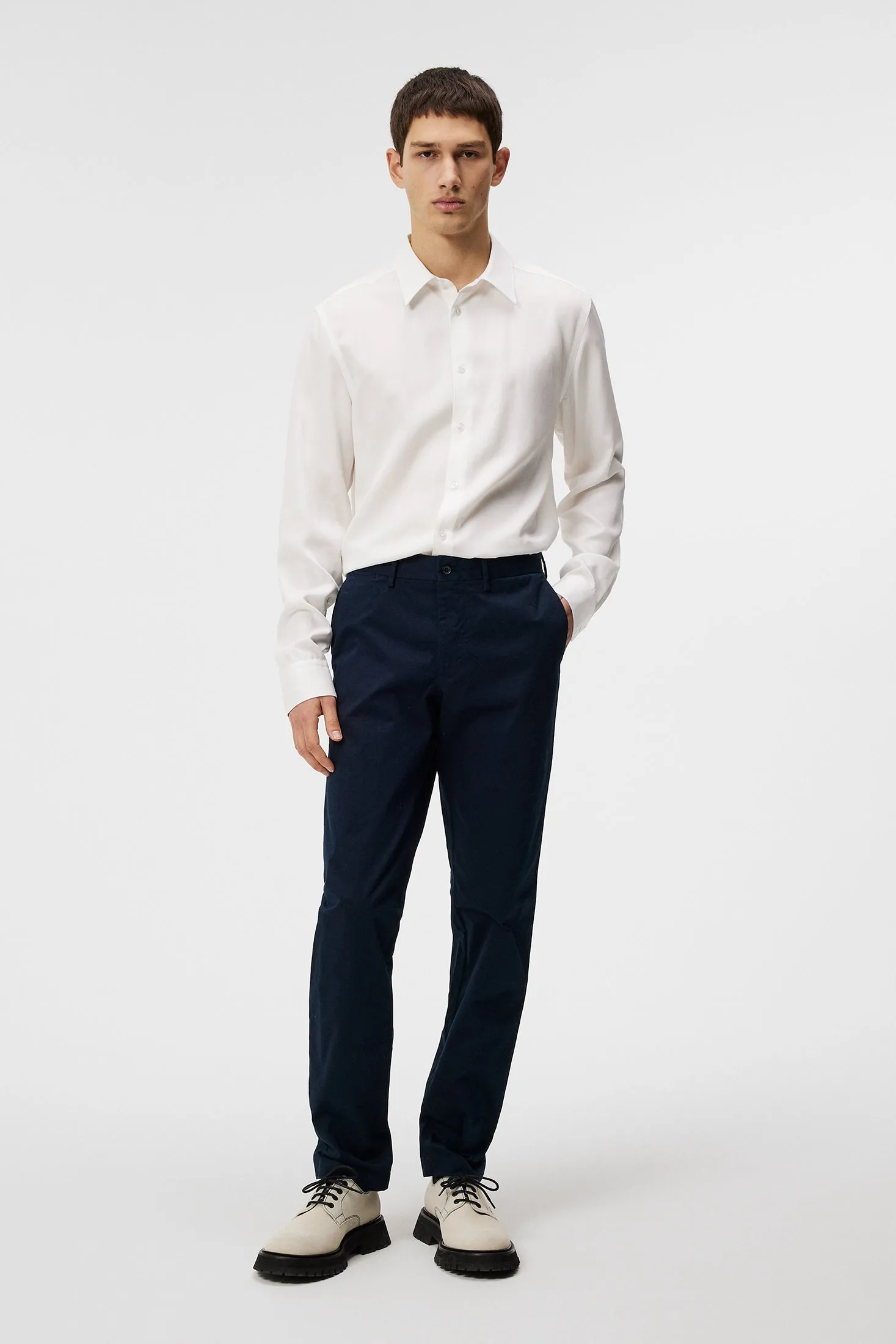 Chaze Cloud Satin Pants / JL Navy