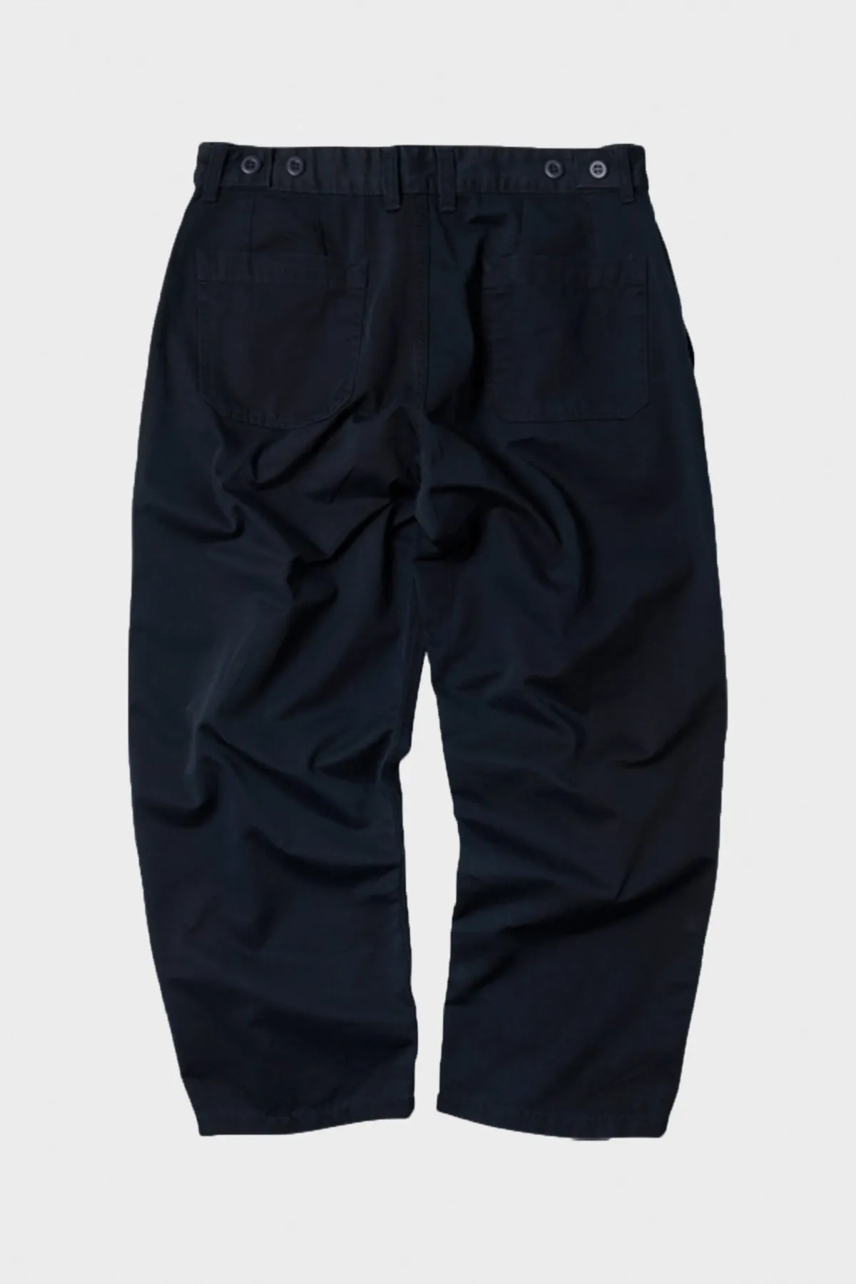 Chino Wide Fatigue Pants - Navy