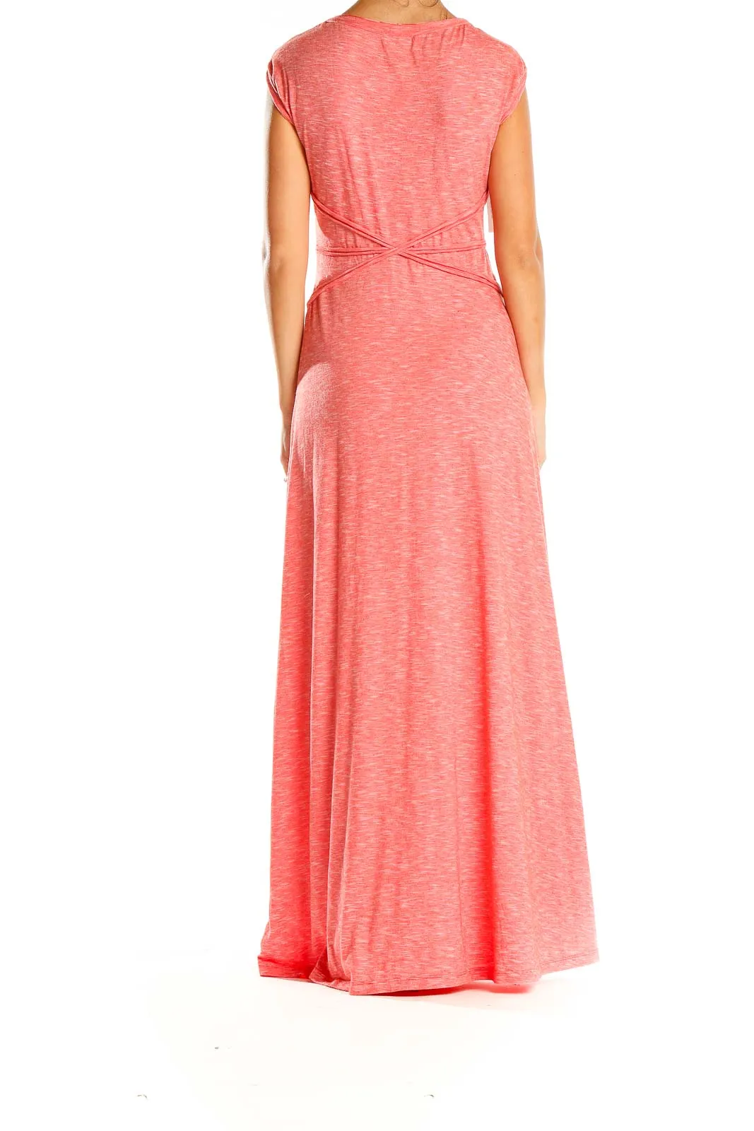 Coral Heathered Maxi Dress