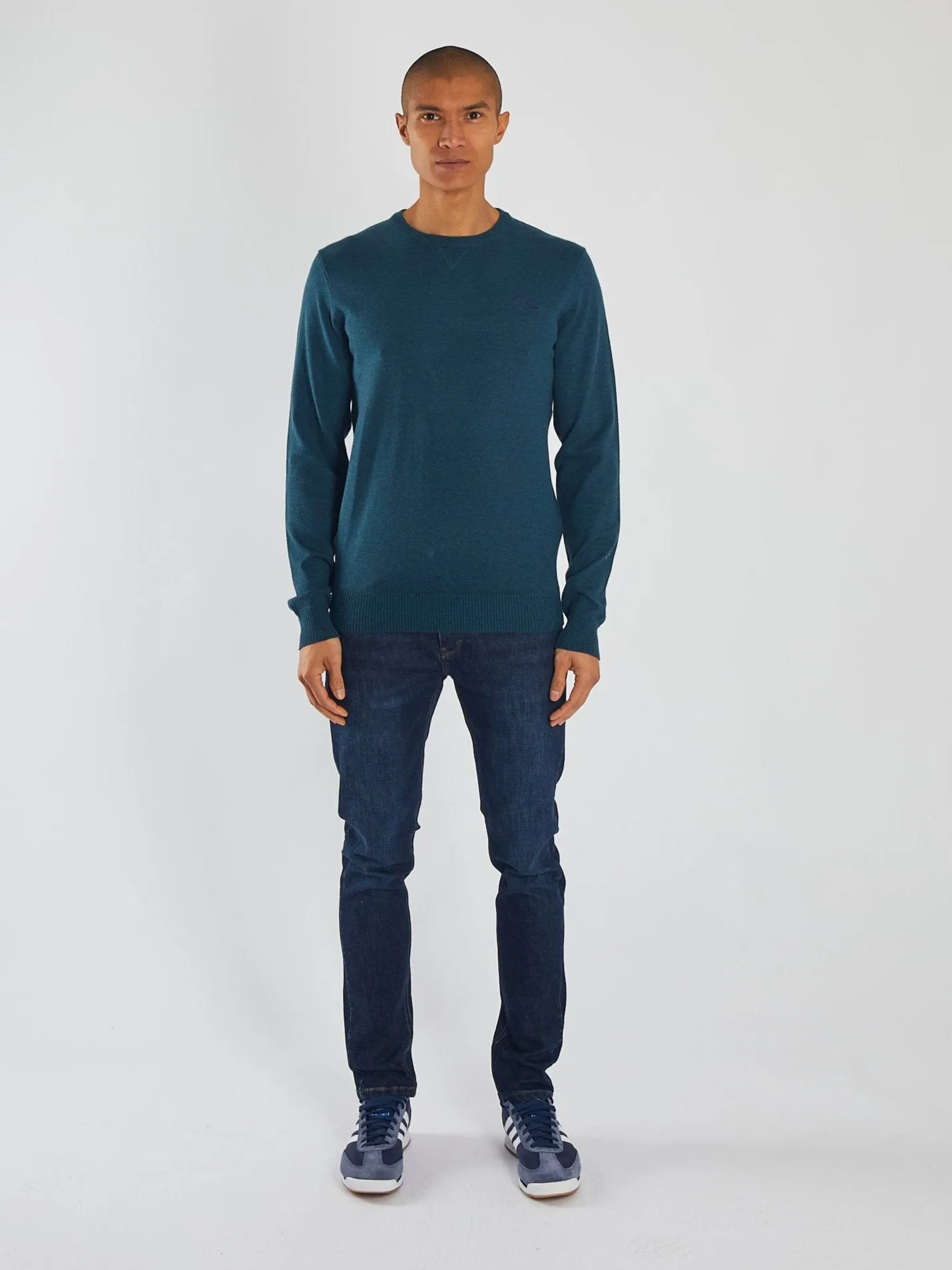 Dylan Round Neck Midnight Teal Marl