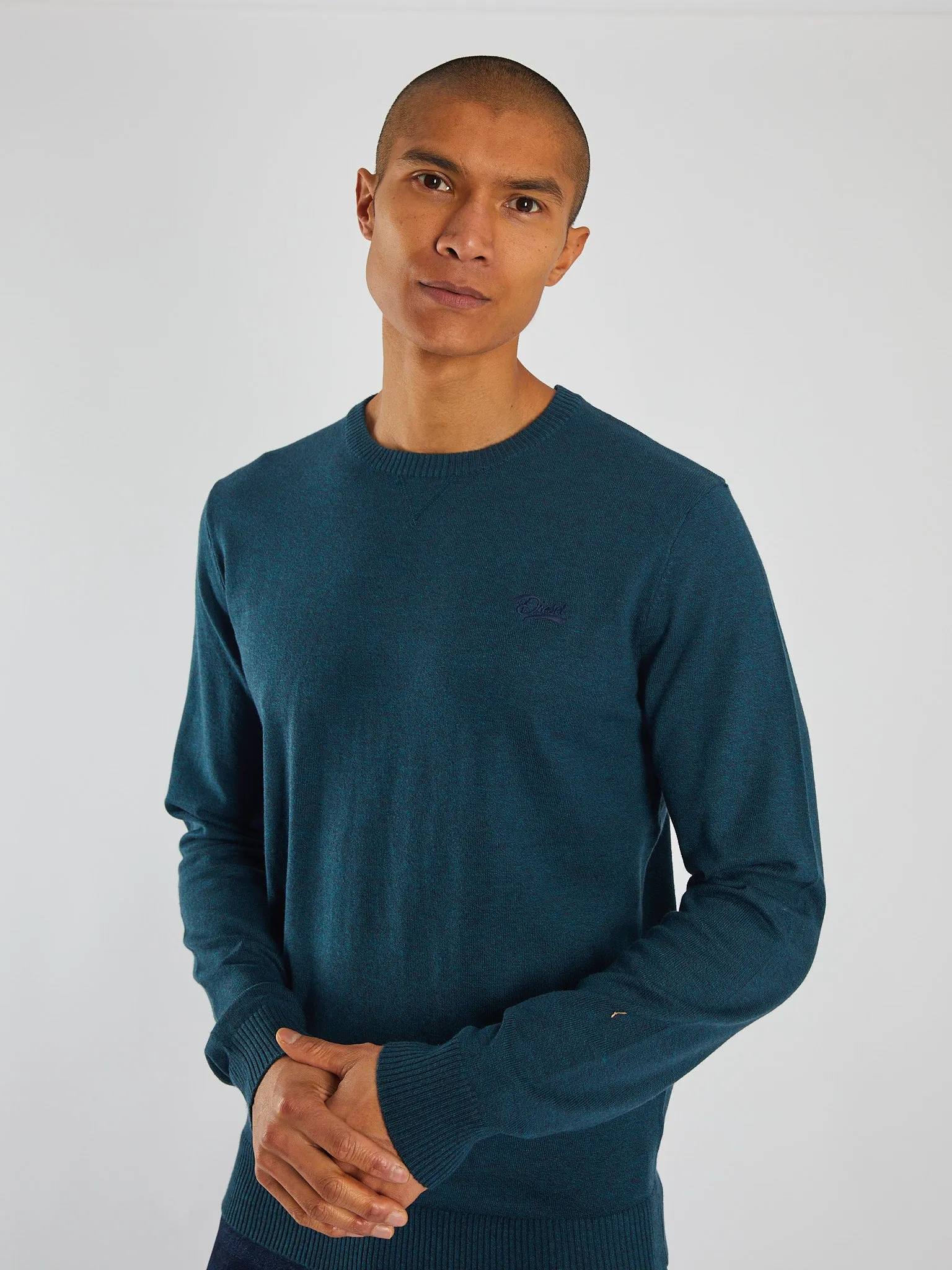 Dylan Round Neck Midnight Teal Marl