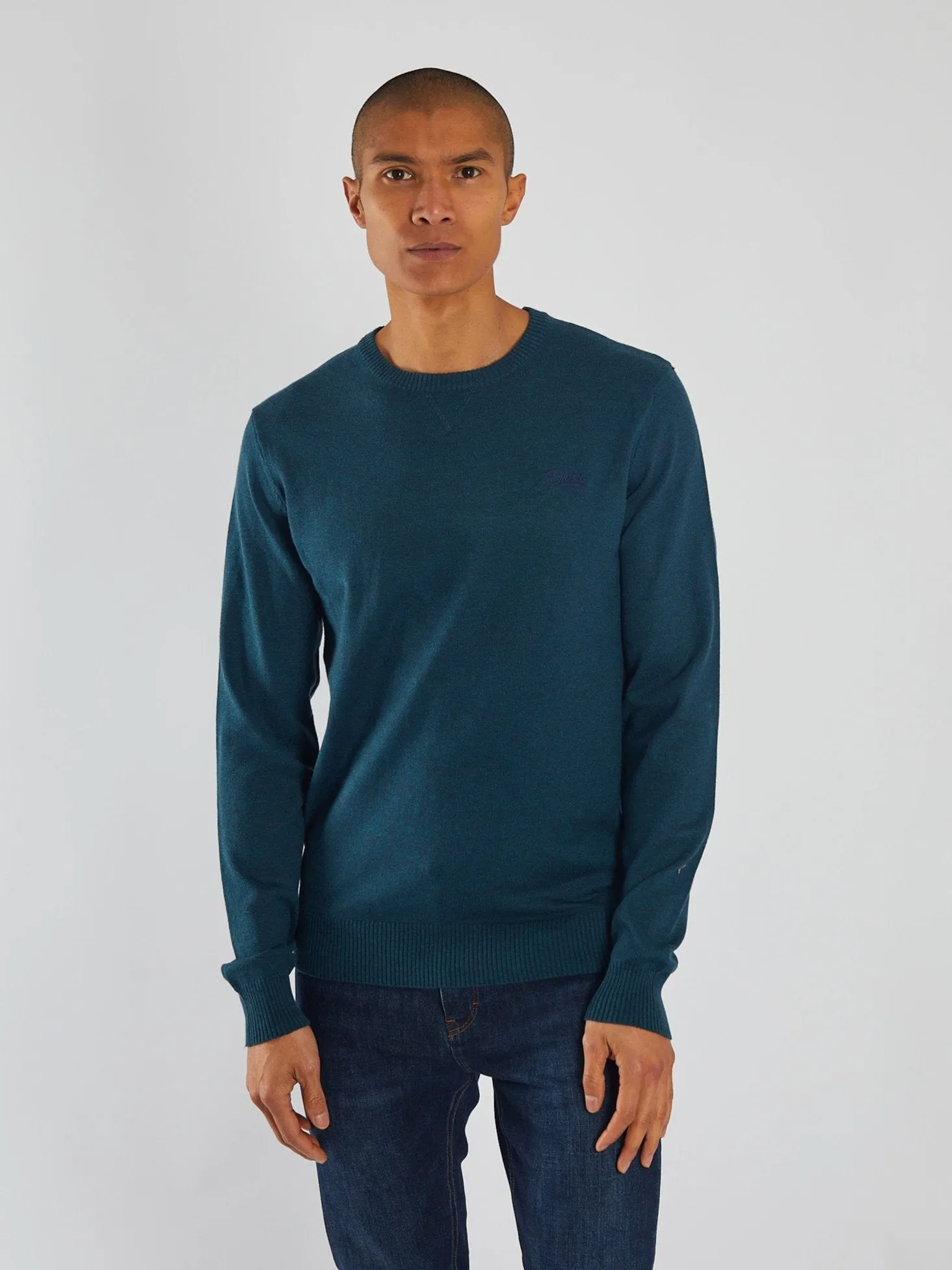 Dylan Round Neck Midnight Teal Marl