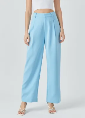 High Waisted Suit Blue Pant