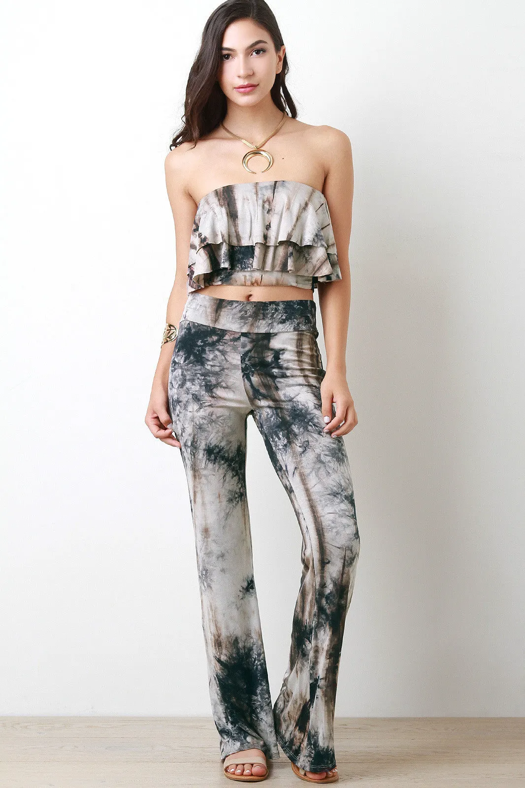 High Waisted Tie Dye Pants