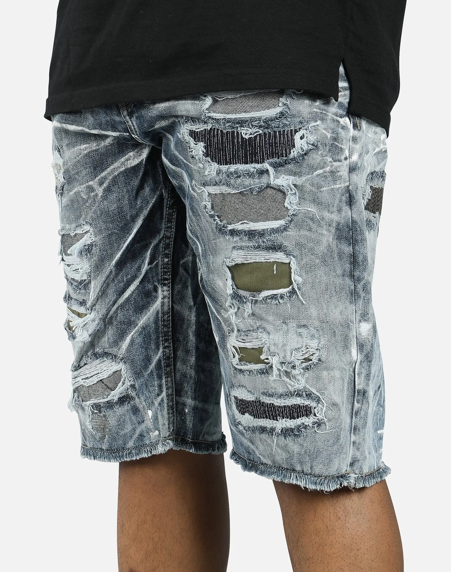 Jordan Craig DISTRESSED RIPPED JEAN SHORTS