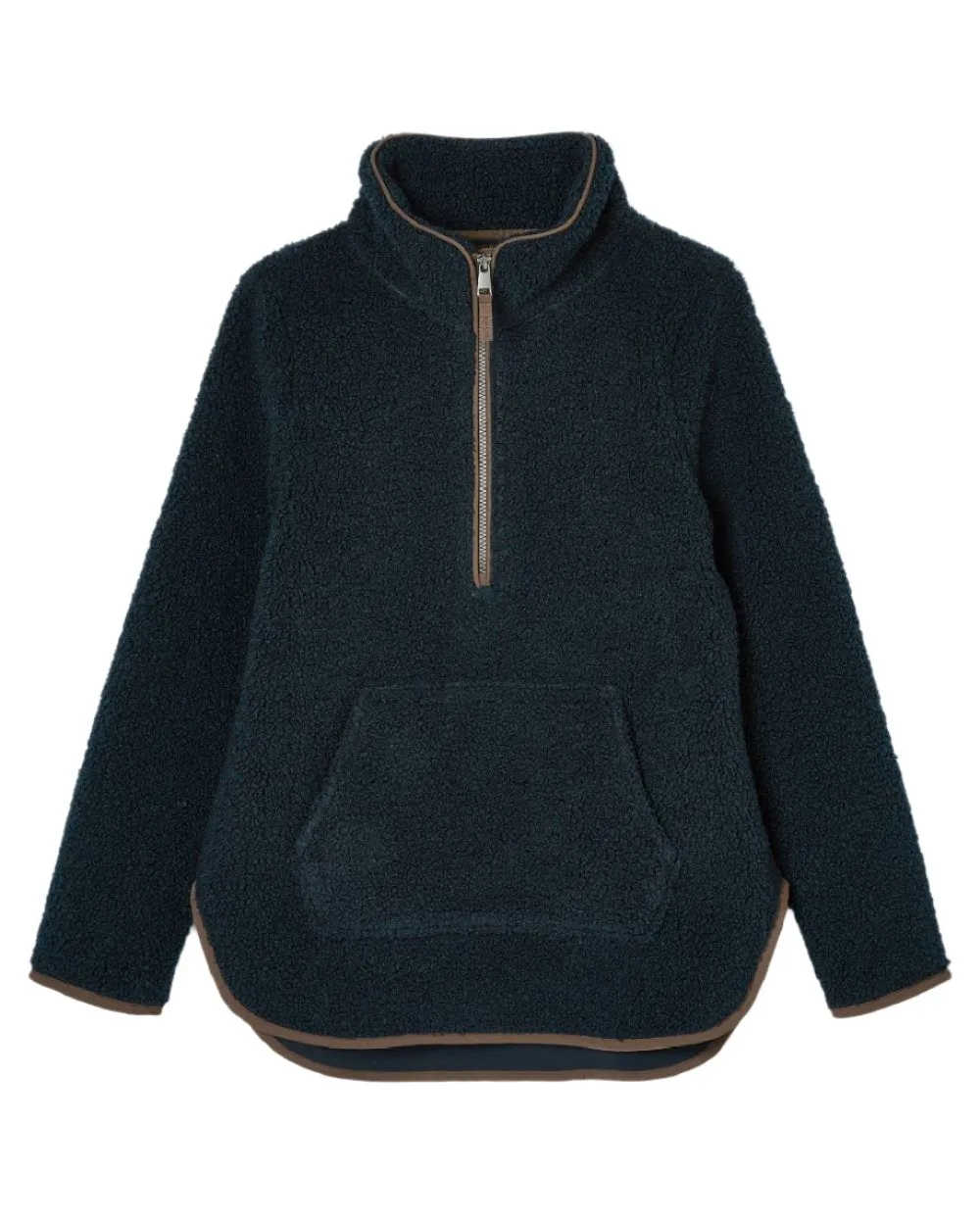 Joules Aldeburgh Quarter Zip Borg Fleece Jacket