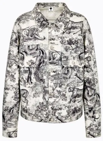 Jungle Printed Denim Jacket