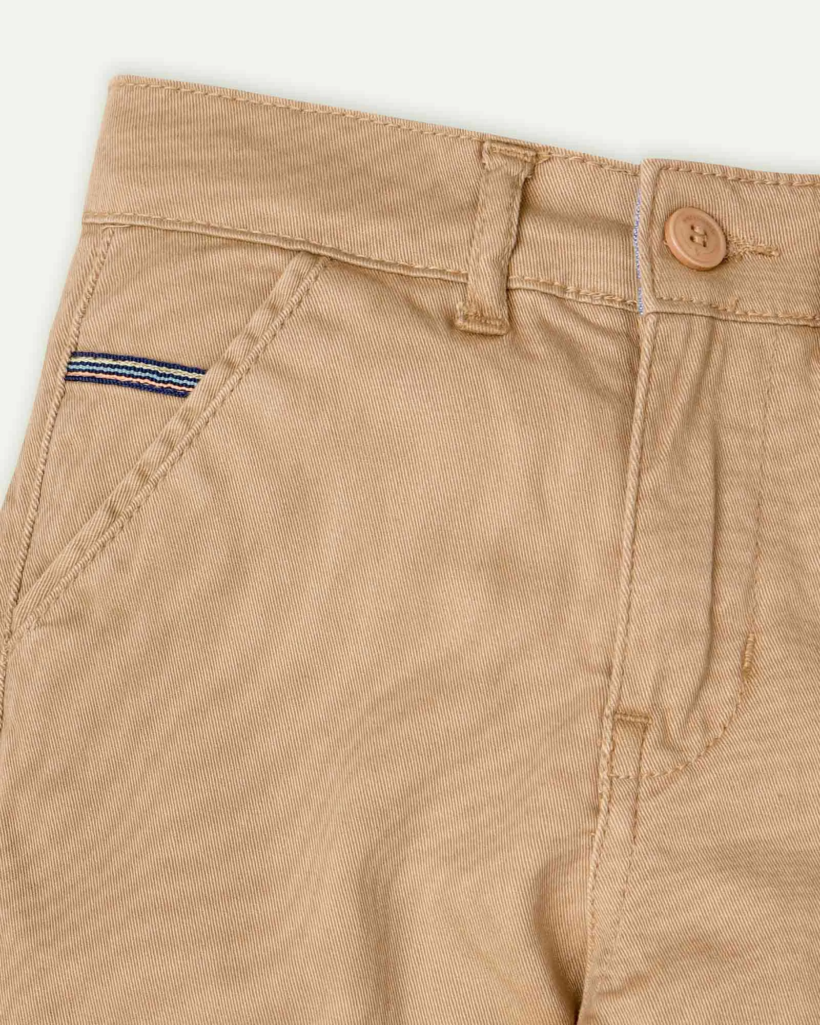 Khaki Straight Fit Chinos