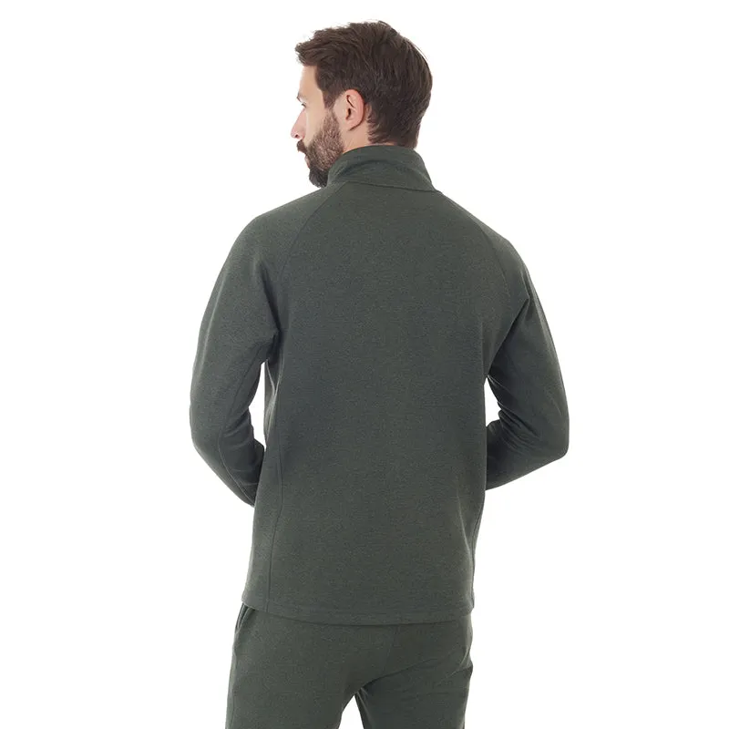 Men's Fleece Jacket FHM Kivu in Khaki Green