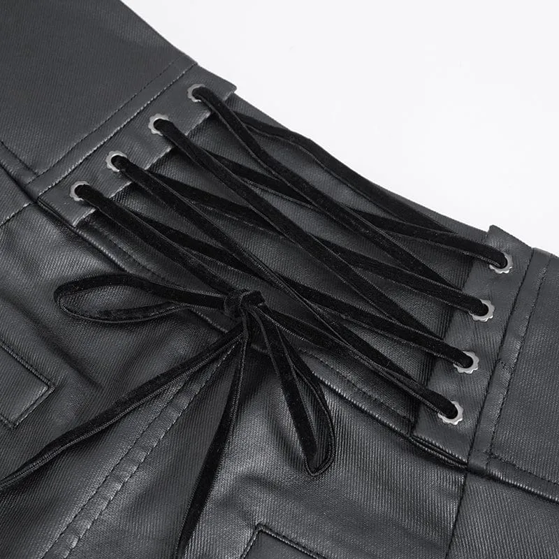 Men's Gothic High-waisted Chain Pants