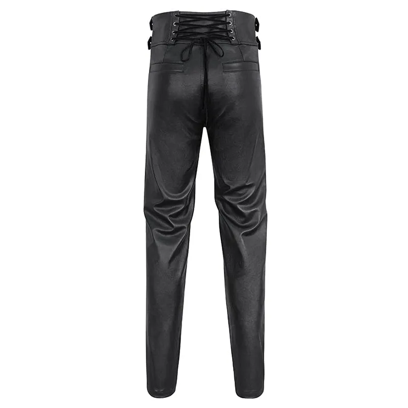 Men's Gothic High-waisted Chain Pants