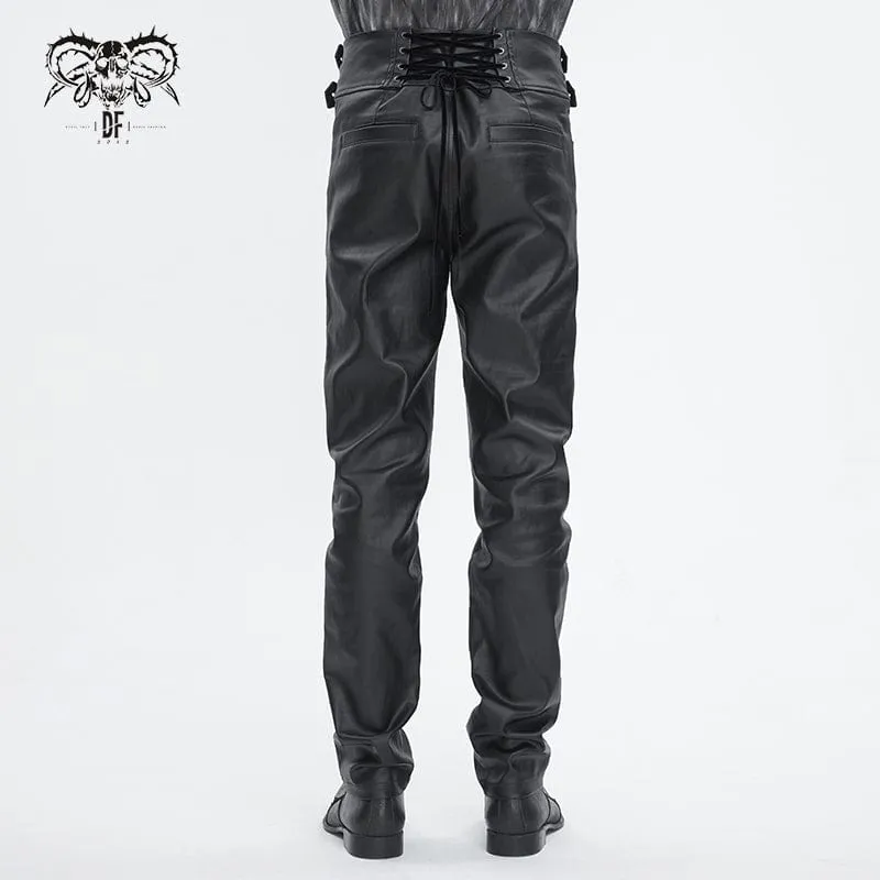 Men's Gothic High-waisted Chain Pants