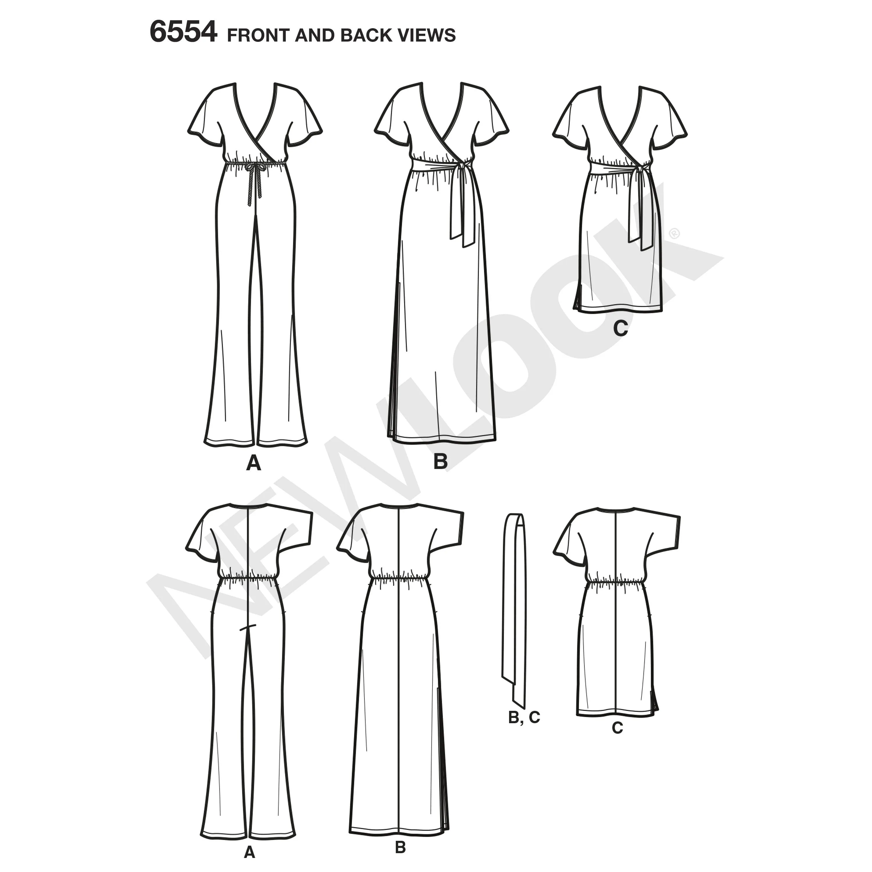 NL6554 Knit Jumpsuit and Dresses Pattern