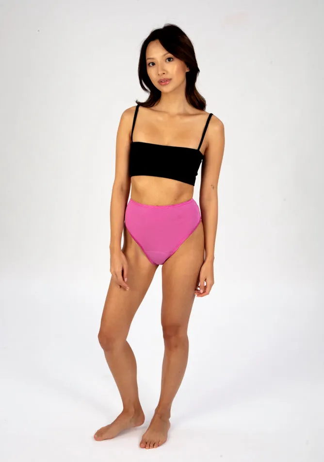 Pink High Waisted Period Pant - Light to Moderate Absorbency