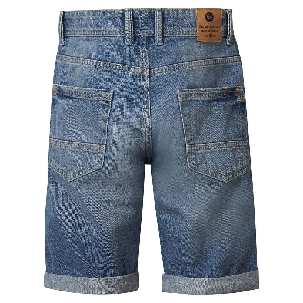 SHORT BOYD RIPPED REPAIRED DENIM