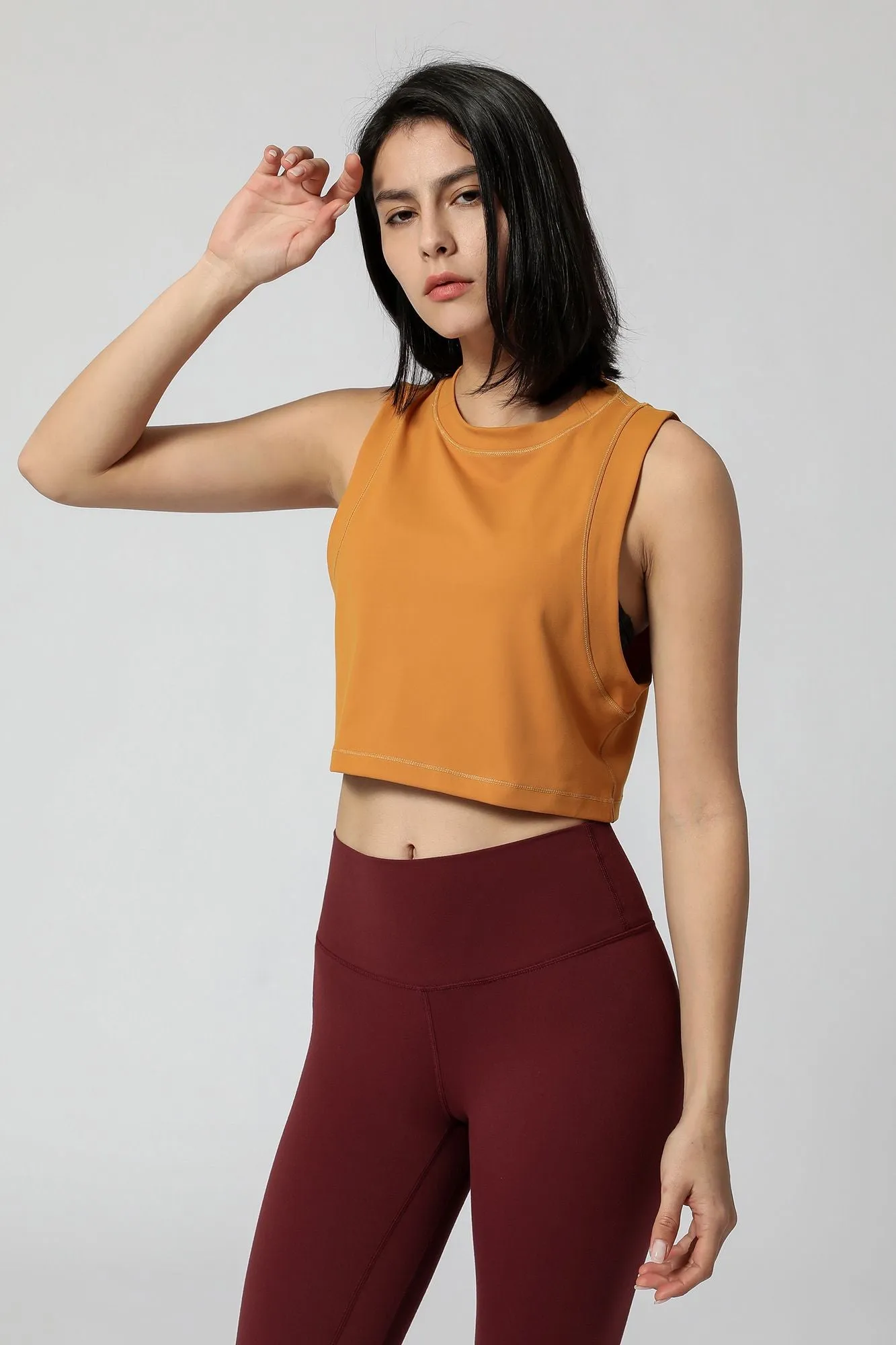 Sleeveless Cropped Tank Tops