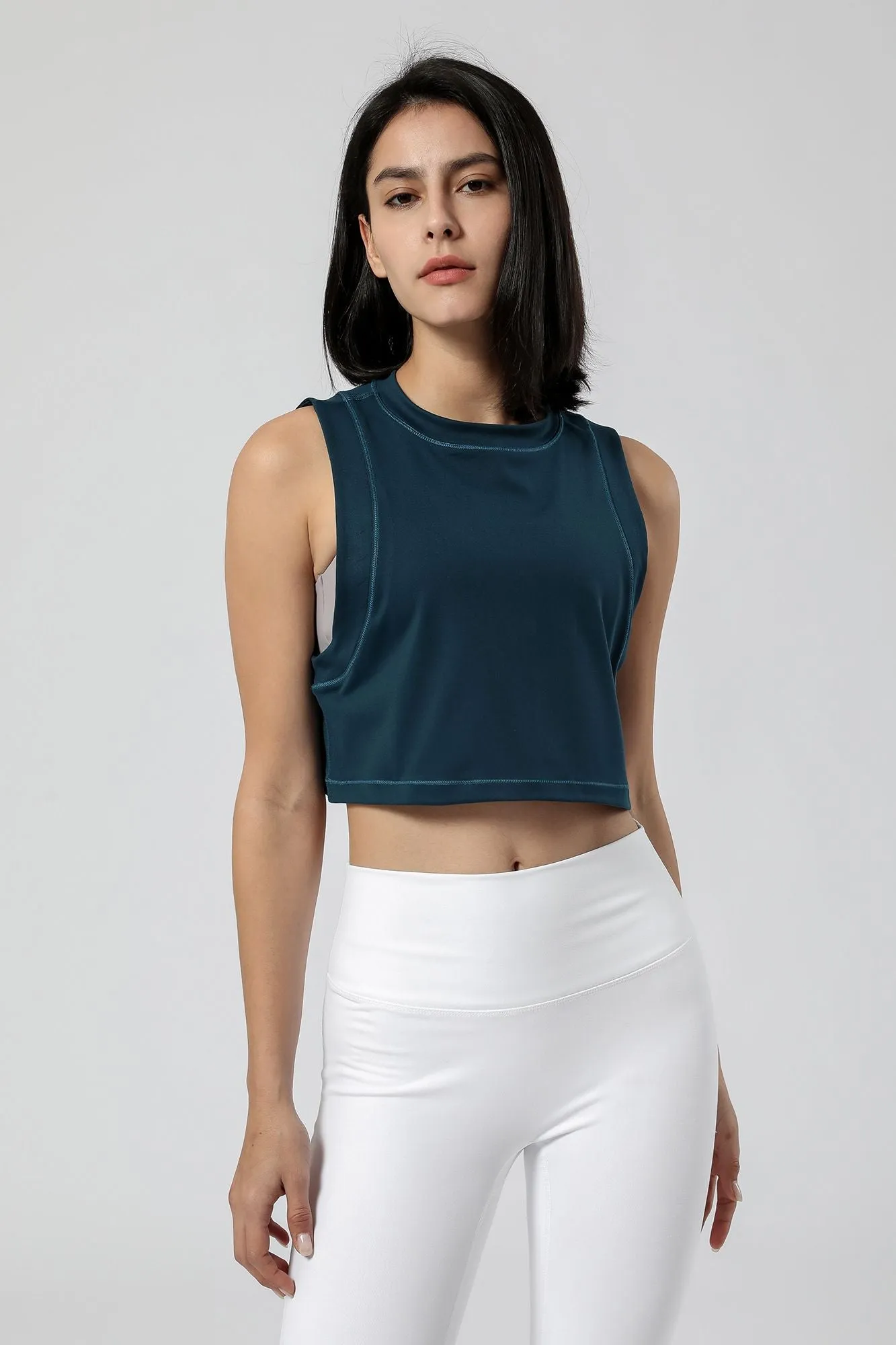 Sleeveless Cropped Tank Tops