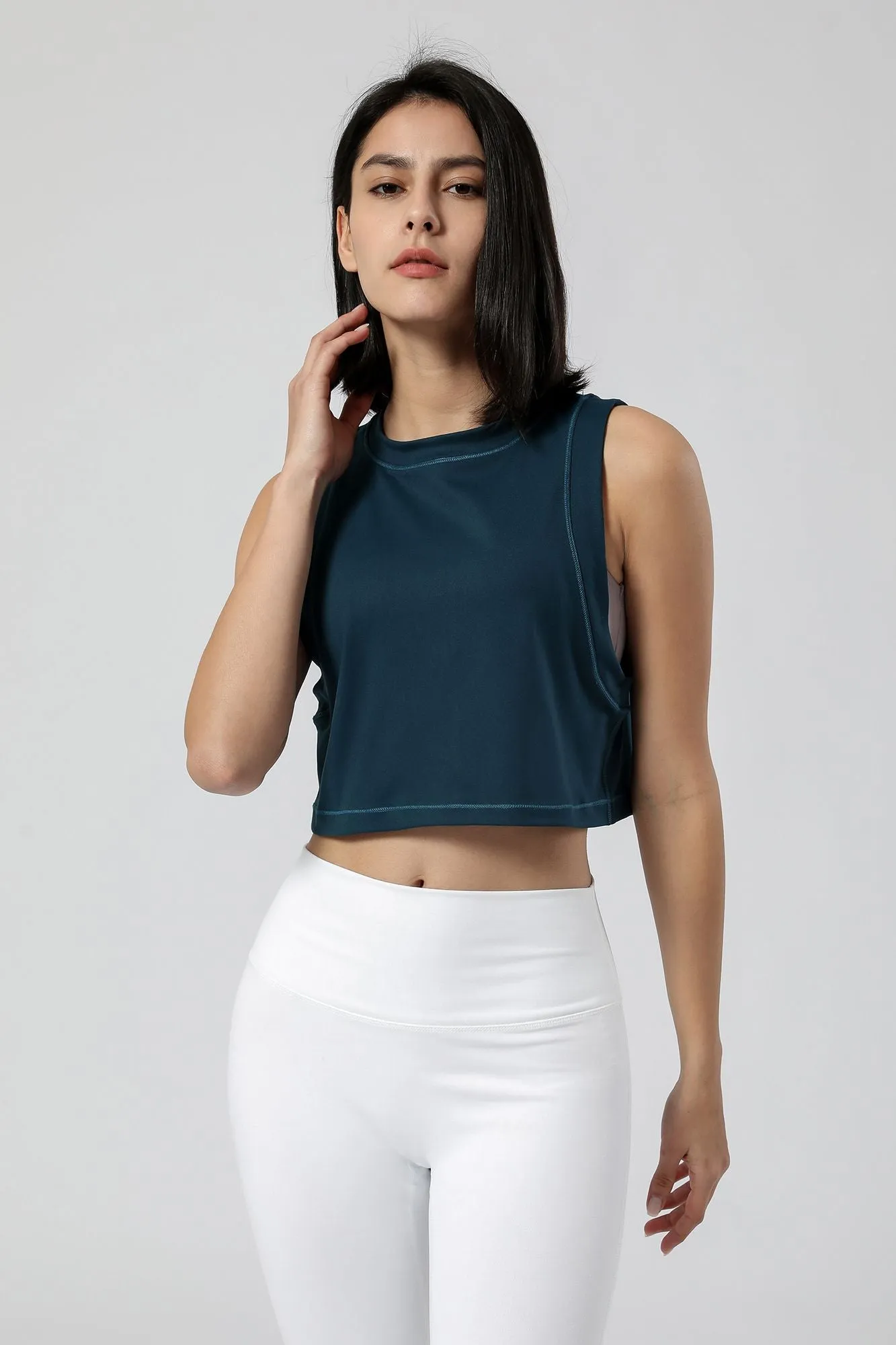 Sleeveless Cropped Tank Tops