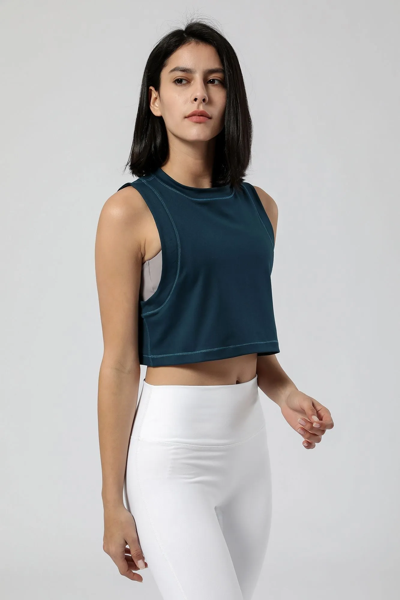 Sleeveless Cropped Tank Tops