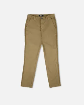 Stretch Cotton Twill Girlfriend Chino Pants