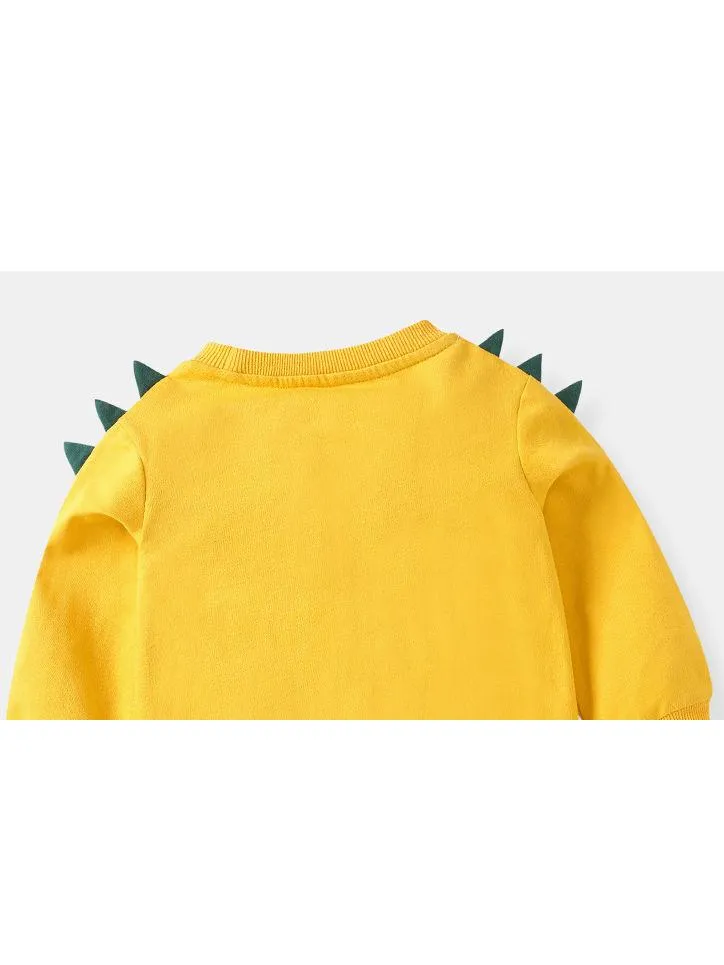 Toddler Baby Cool Fast and Dino Dinosaur Printed Pullover 3 Colors