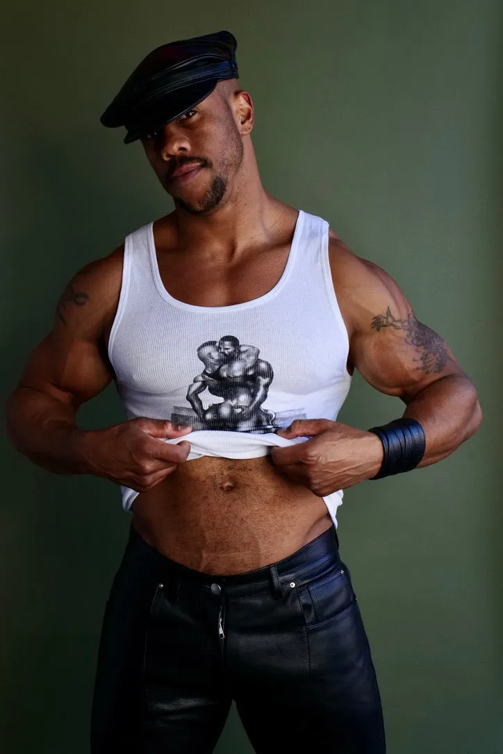 Tom of Finland PASSION Ribbed Tank White