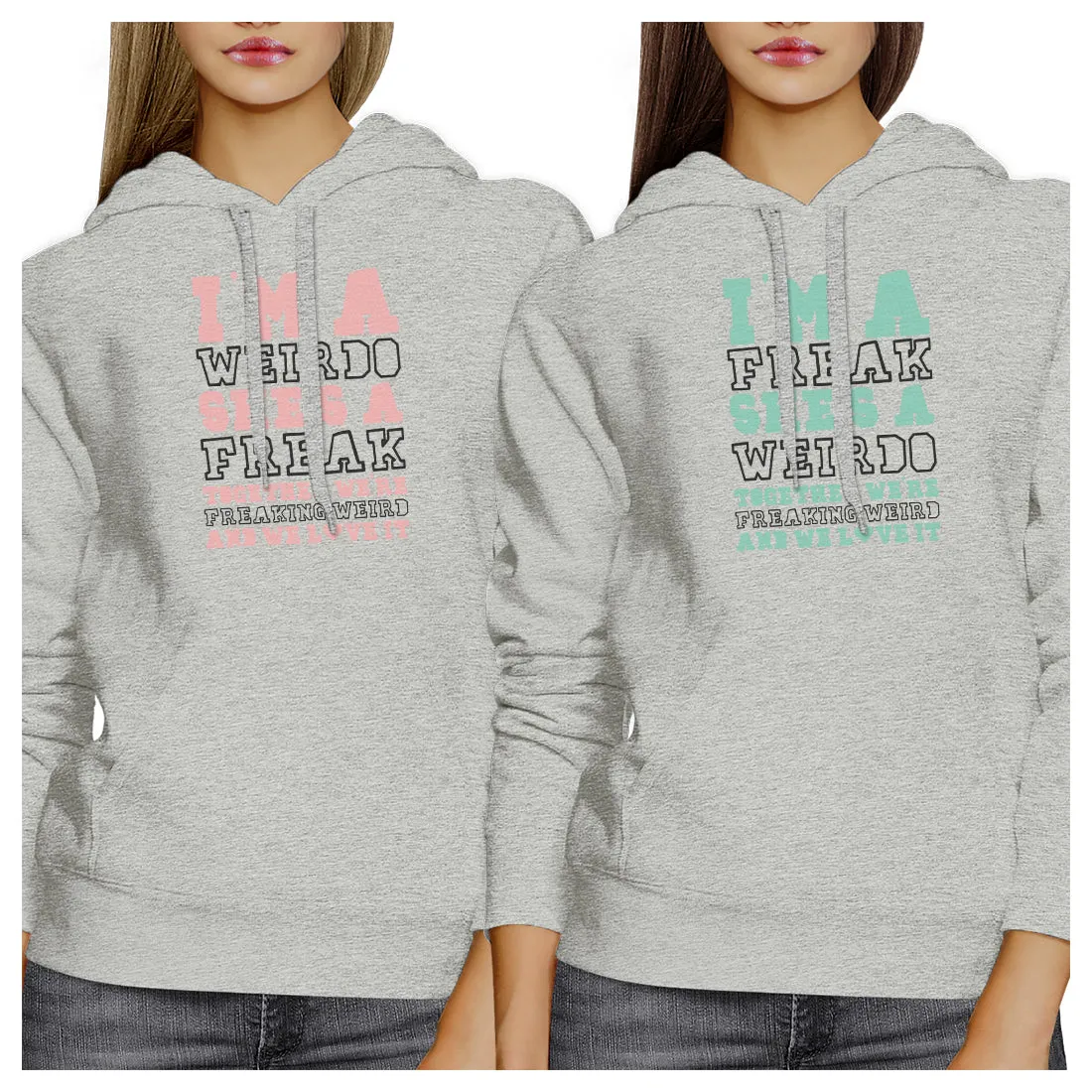 Weirdo Freak BFF Pullover Hoodies Matching Gift For Friend Birthday