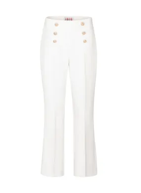 WHITE HIGH-WAISTED PANTS