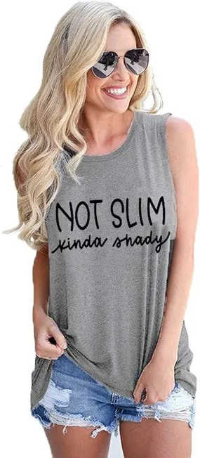 Women Not Slim Shirt Women Not Slim Tank Top