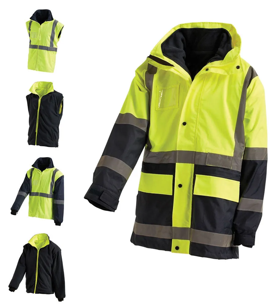 Workit Hi Vis 2 Tone 5-In-1 Jacket 3004